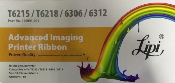 Lipi Original T6312/6215/6218/6306 Ribbon Cartridge