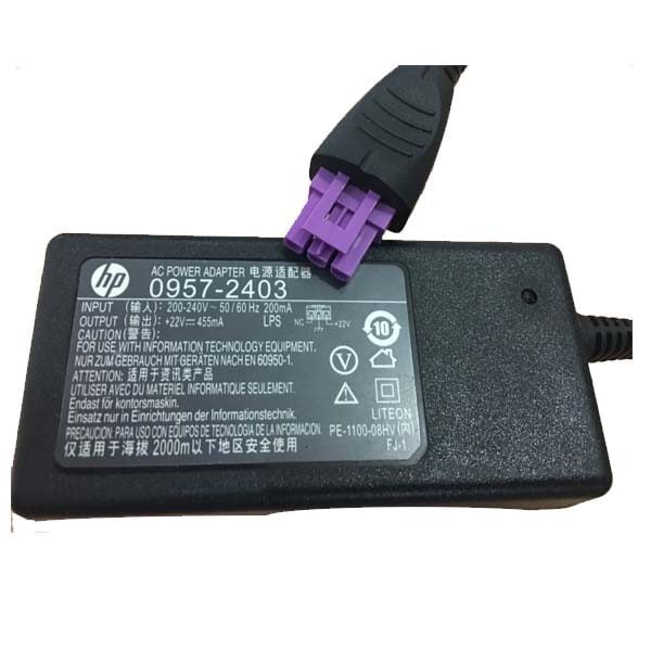 22v-455mA Printer AC Power Adapter for HP Deskjet 1518  (0957-2403 0957-2385 )