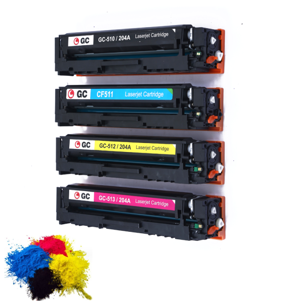 GC ORIGINAL LASER CARTRIDGE 204A/ 202A / CF510 / CF511 / CF512 / CF513 WITHOUT CHIP- SET OF 4 - Image 3