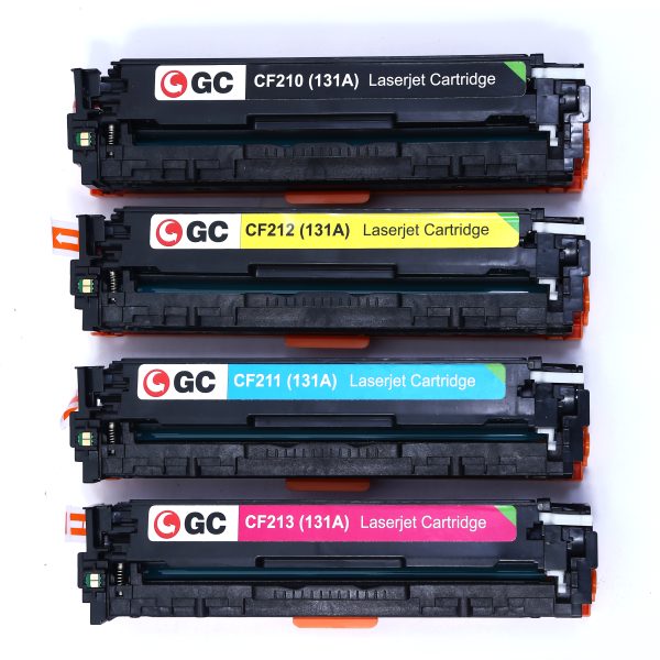 GC ORIGINAL LASER COLOR CARTRIDGE 131A / CRG 731 / CF210A/CF211A/CF212A/CF213A (SET OF 4)