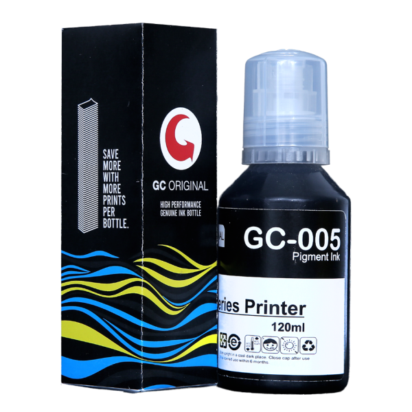 GC ORIGINAL Ink Bottle GC-005 For Epson 120 ml (Pigment BLACK)