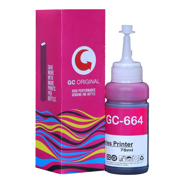GC ORIGINAL COMPATIBLE INK GC-664 FOR EPSON L210 (MAGENTA)