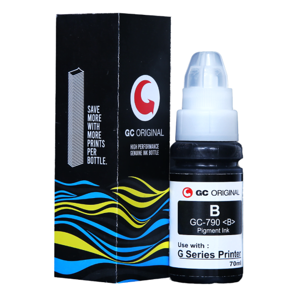 GC ORIGINAL COMPATIBLE PIGMENT INK FOR CANON  790 Ink Bottle (Black)