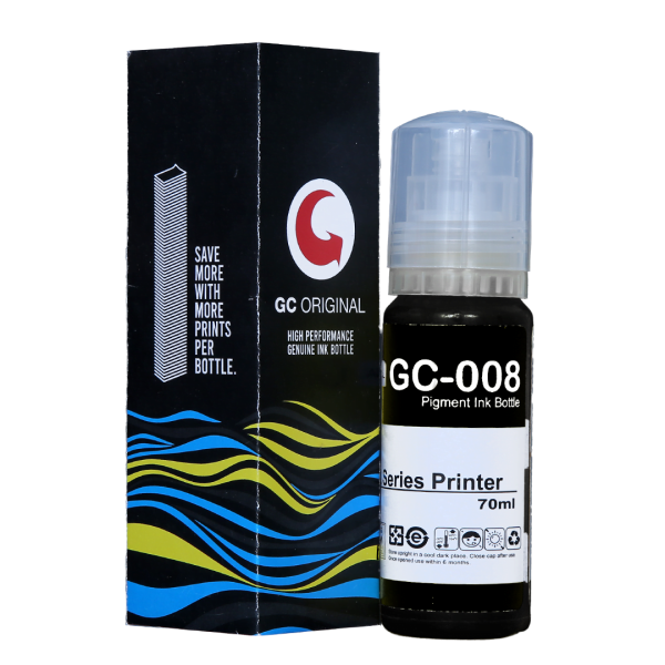 GC ORIGINAL Ink Bottle 008 For Epson 120 ml (Pigment BLACK)