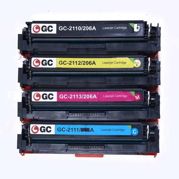 GC ORIGINAL TONER CARTRIDGE W2110 W2111 W2112 W2113 206A / 207A (SET) without chip