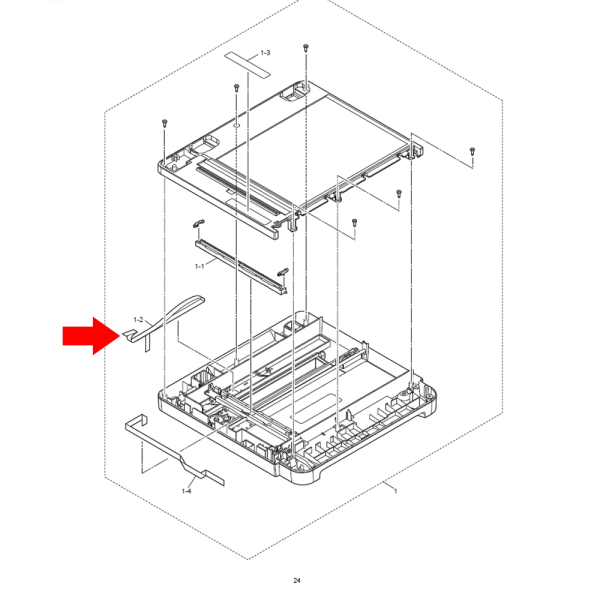 Cable Panel for Brother DCP-7535 – Original | Part No. D009GD001 - Image 2