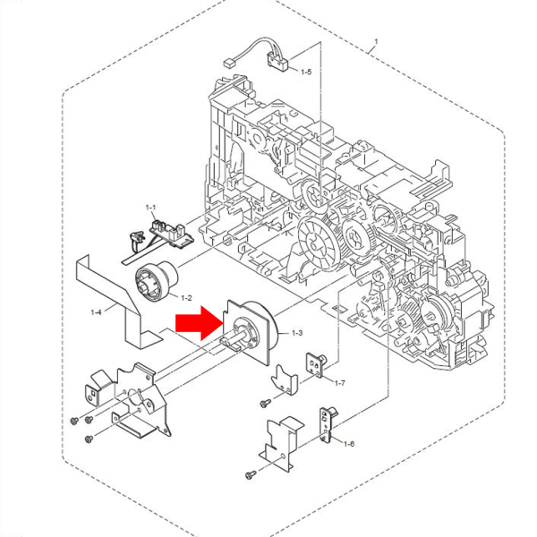Main Motor for Brother DCP-7535 – Original | Part No. D00AN7001 - Image 2