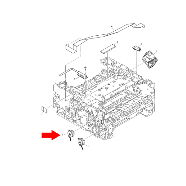 Registration Clutch Assy for Brother DCP-B7500D – Part No. D00APK001 – Original - Image 2