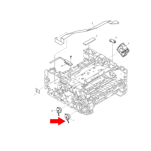 T1 Clutch Relay Motor for Brother DCP-B7535DW – Original | Part No. D00APE001 - Image 2